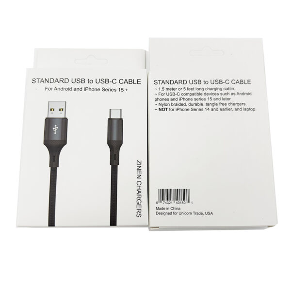 USB to USB-C Zinen Cable - Image 3